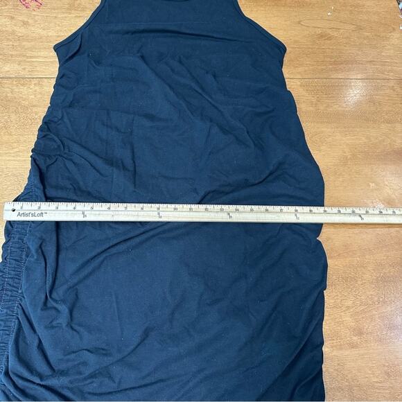 Ingrid & Isabel Essential Bodycon Mini Maternity Dress Black LBD Stretchy Sz XL - Picture 12 of 13